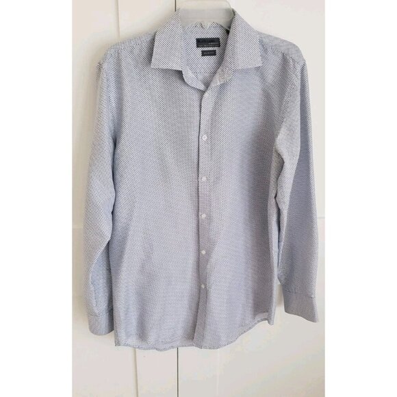 BLACK LABEL BY RUFFINI MEN'S SLIM DRESS SHIRT SZ 15-15.5 /34-35 MADE IN ITALY - Picture 2 of 6